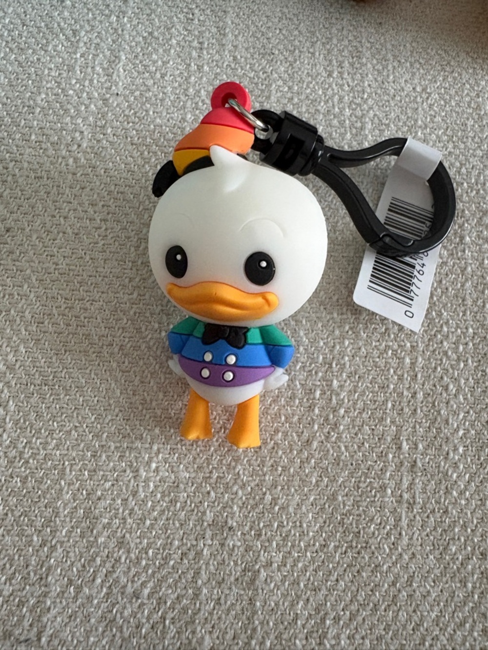 Pride Donald Duck Figural Bag Clip